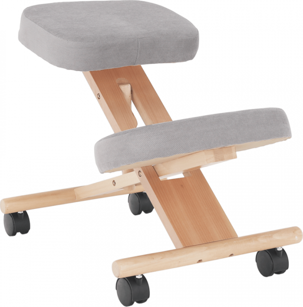 Tempo Kondela Ergonomická klekačka FLONET - šedohnědá Taupe/buk + kupón KONDELA10 na okamžitou slevu 3% (kupón uplatníte v košíku)